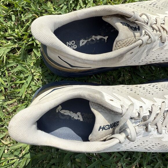 Hoka One One Clifton 7 Men Sz 11.5 Shoes Almond Milk 1110508 TVID Sneakers READ - Picture 7 of 11